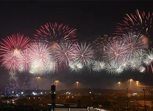 额尔古纳市焰火晚会